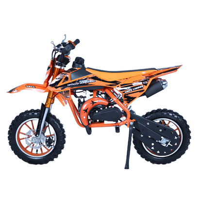 Moto tout-terrain à essence PCK06 49CC à double échappement