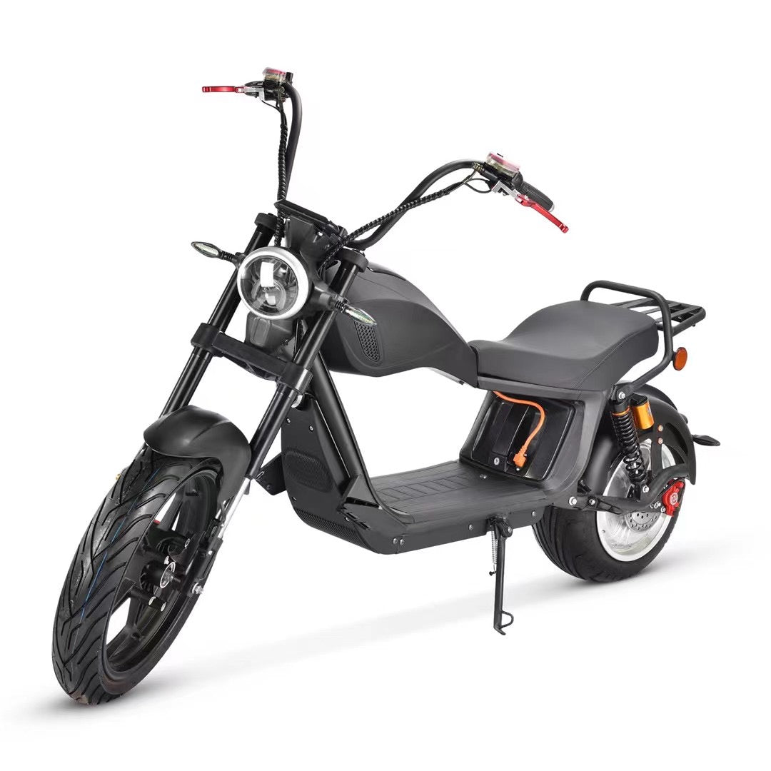 CP6 Factory Price Dark Gray Electric Scooter Moped Citycoco