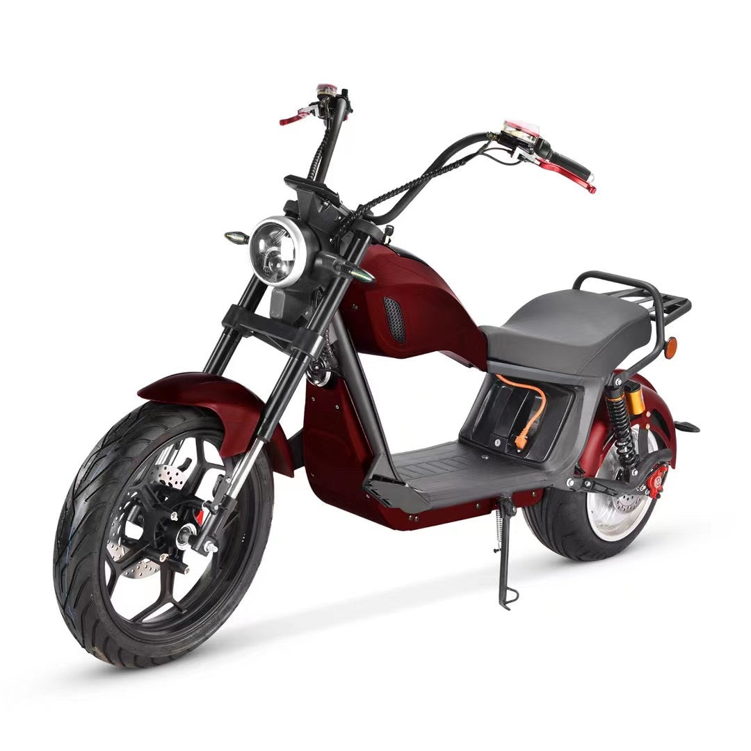 CP6 Factory Price Reddish brown Electric Scooter Moped Citycoco