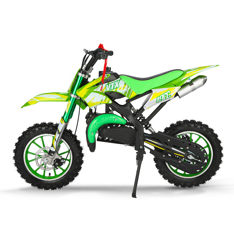 PCA-01 49CC Two-stroke Air-cooled Engine Gasoline green Dirt Bike