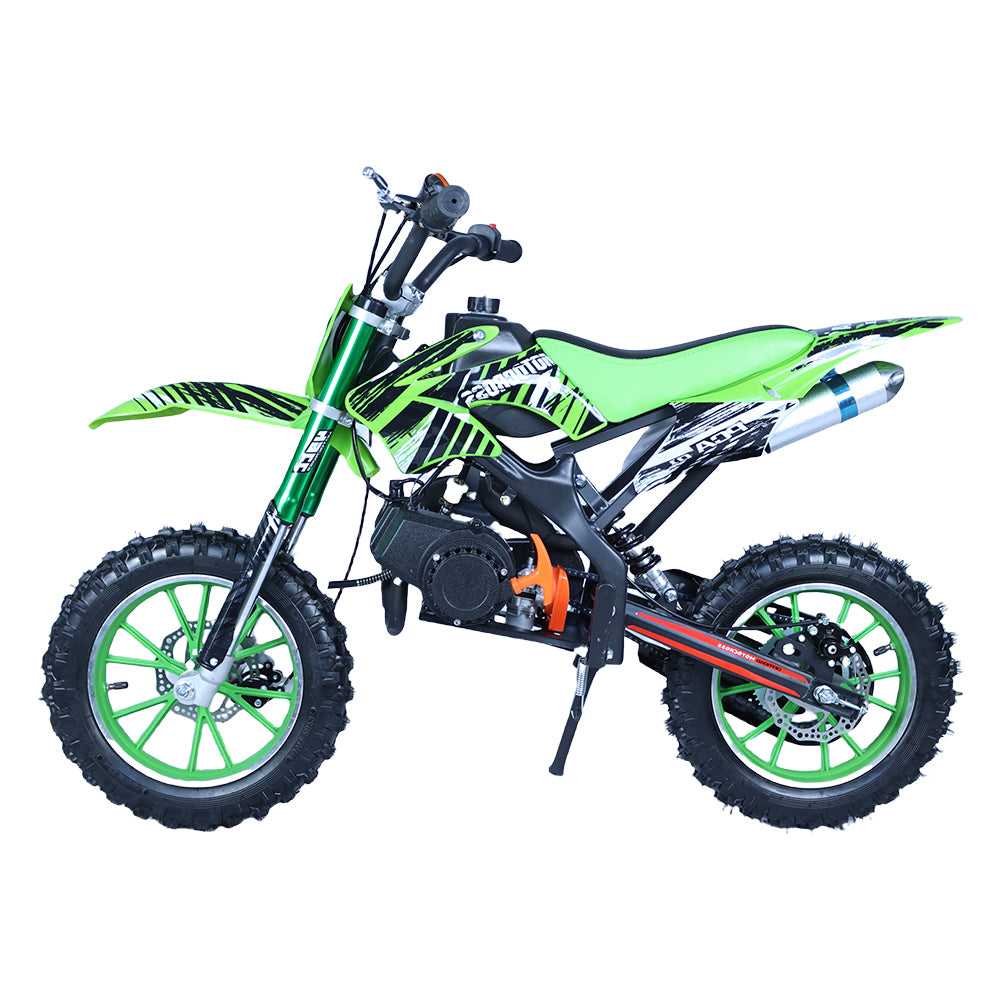 PCA-01 49CC Two-stroke Air-cooled Engine Gasoline green Dirt Bike