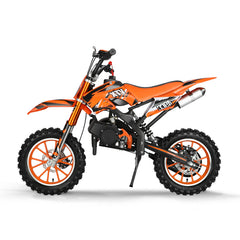 PCA-01 49CC Two-stroke Air-cooled Engine Gasoline orange Dirt Bike
