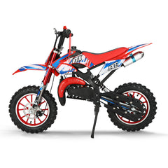 PCA-01 49CC Two-stroke Air-cooled Engine Gasoline red Dirt Bike